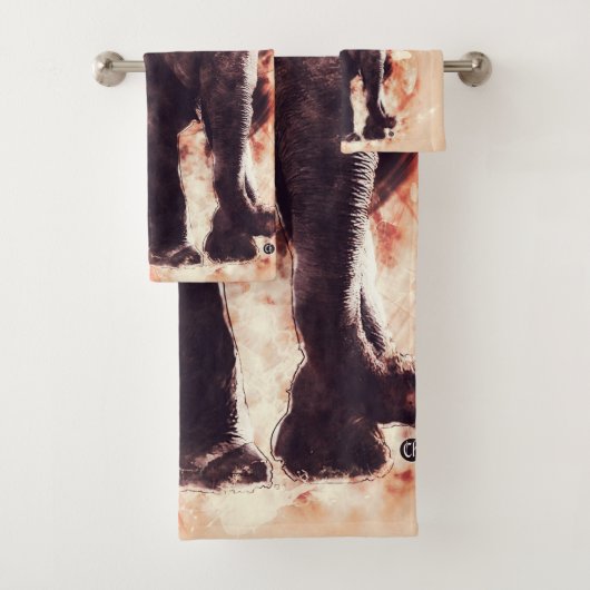 Éléphant Serviettes de bain バスタオルセット (インサイチュ)