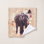 Éléphant Serviettes de bain バスタオルセット (ウォッシュタオル)