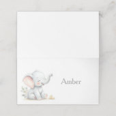 Elephant Themed Baby Shower Place Cards プレイスカード (外部開封)