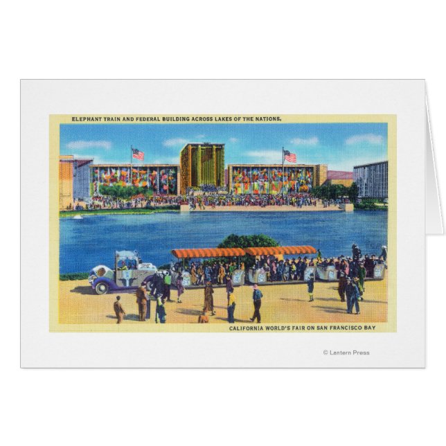 Elephant Train and Federal Bldg, CA Worlds Fair (正面横)