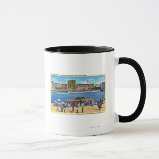 Elephant Train and Federal Bldg, CA Worlds Fair マグカップ (右)