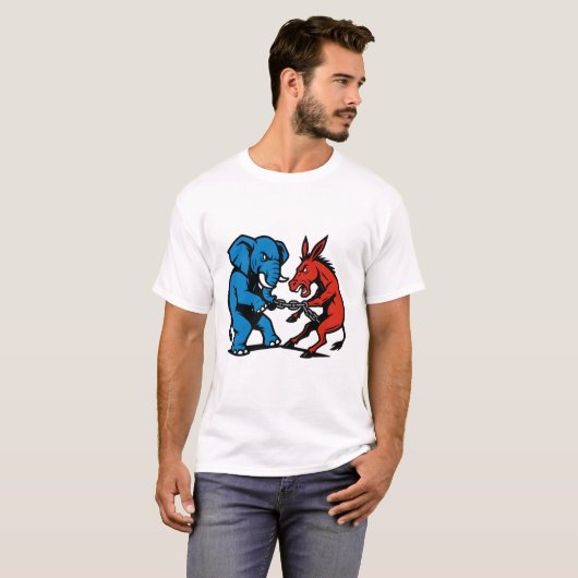 Elephant vs Donkey Graphic Tシャツ (正面フル)