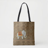 Elephant Walk モノグラム チーター ID390 トートバッグ (正面)