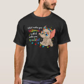 Elephant What Makes You Different Autism Awareness Tシャツ (正面)