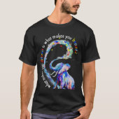 Elephant What Makes You Different Autism Awareness Tシャツ (正面)