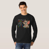 Elephant What Makes You Different Autism Awareness Tシャツ (正面フル)