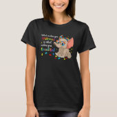 Elephant What Makes You Different Autism Awareness Tシャツ (正面)