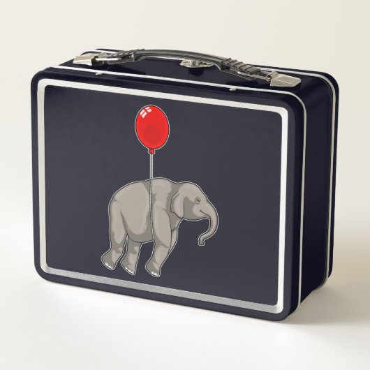Elephant with Balloon メタルランチボックス (裏面)