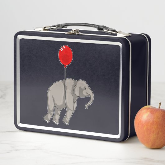 Elephant with Balloon メタルランチボックス (インサイチュ)
