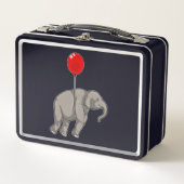 Elephant with Balloon メタルランチボックス (正面)