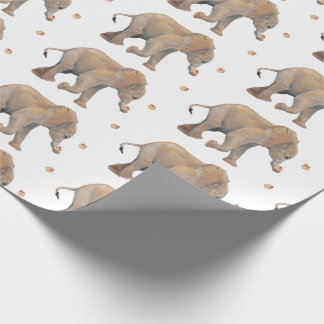 Elephant with cupcakes XL gift wrap ラッピングペーパー