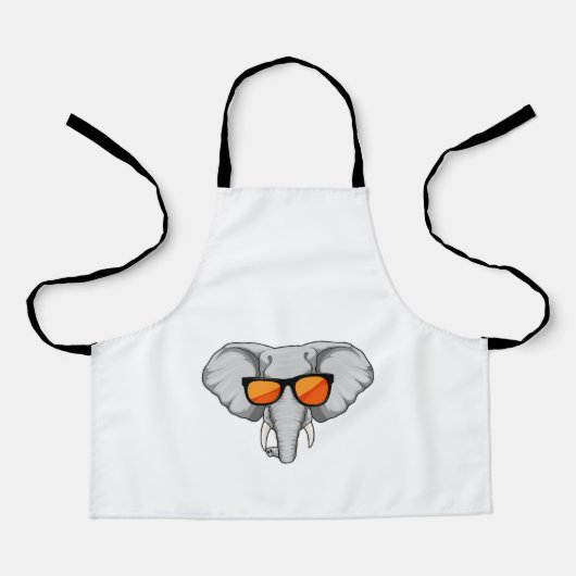 Elephant with Sunglasses エプロン (正面)