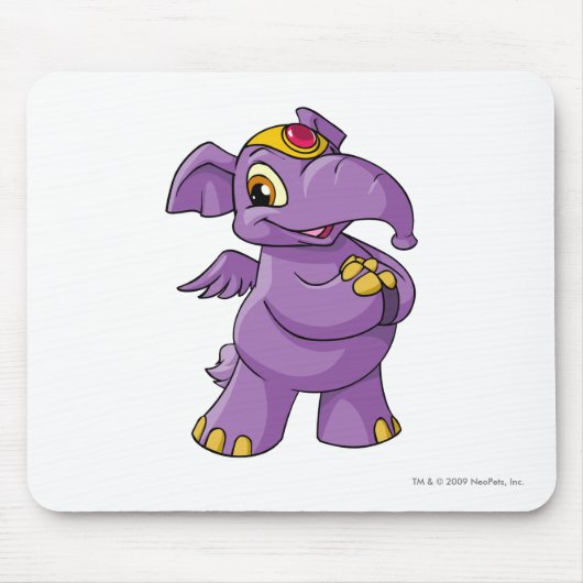 Elephanteの紫色 マウスパッド (正面)
