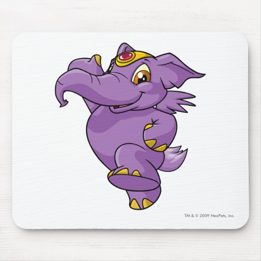 Elephanteの紫色 マウスパッド (正面)