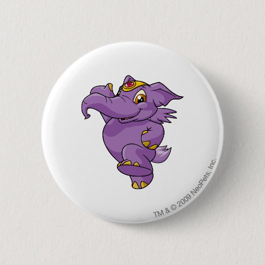 Elephanteの紫色 缶バッジ (正面)