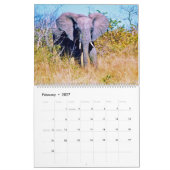  elephants カレンダー (2月 2027)