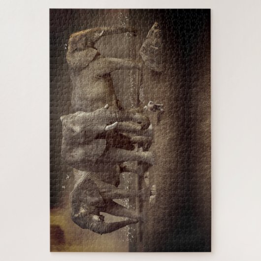 Elephants ジグソーパズル (縦)