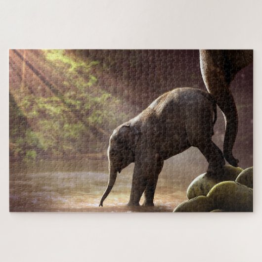 Elephants ジグソーパズル (横)