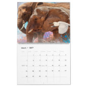 ELEPHANTS ART #1 CALENDAR カレンダー (3月 2027)