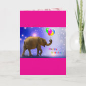 elephants cute birthday wishes カード (正面)