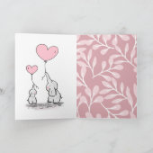 elephants cute birthday wishes カード (内部)