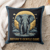 Elephants Nature's Gentle Giant クッション (ブランケット)
