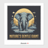 Elephants Nature's Gentle Giant シール (シート)