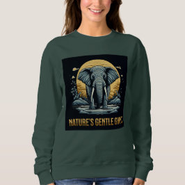 Elephants Nature's Gentle Giant スウェットシャツ