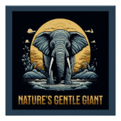 Elephants Nature's Gentle Giant ポスター (正面)