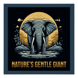 Elephants Nature's Gentle Giant ポスター