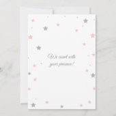 Elephants with Baloons Girl Baby Shower Invitation 招待状 (裏面)