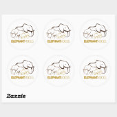 ElephantVoicesロゴシール ラウンドシール (シート)