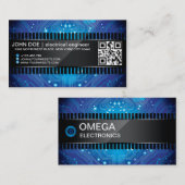 Eletronicの破片のスタイルの名刺 名刺 (正面/裏面)