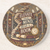 Elevate Your Mind Read A Book コースター (正面)
