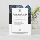 Elevate Your Network Invition Template 招待状 (スタンド正面)