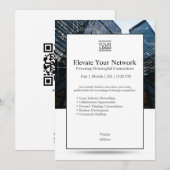 Elevate Your Network Invition Template 招待状 (正面/裏面)