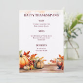 ELEVATE YOUR THANKSGIVING MEAL WITH A STUNNING  メニュー (スタンド正面)
