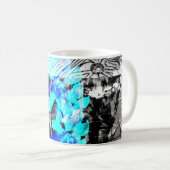 "Elevated Focus" coffee mug abstract art by Duvall コーヒーマグカップ (正面右)