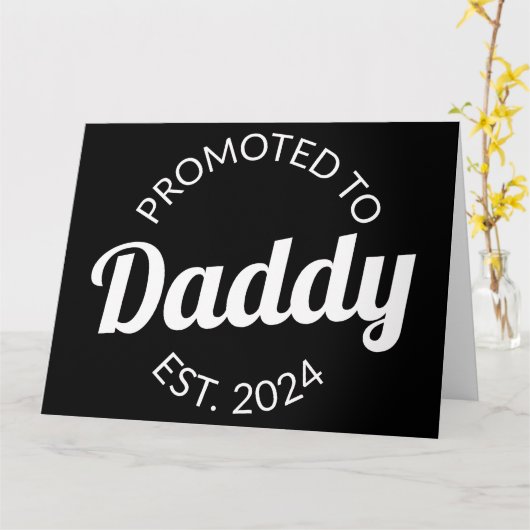 Elevated to Daddy Est. 2024 I カード (黄色い花)