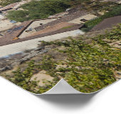 Elevated town view and Hotel Marques de Riscal ポスター (角)