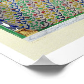 Elevation of an alcove in the Pateo del Agua, Alha ポスター (角)