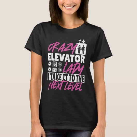 Elevator Lady Next Level Tシャツ (正面)