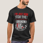 Elevator Mechanic Maintenance Rate Technician Tシャツ (正面)