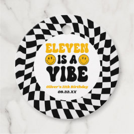 Eleven Is A Vibe Retro 11th Birthday Party フェイバータグ