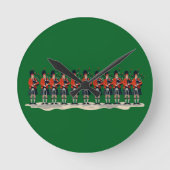 Eleven Pipers The Faithful Apostles Cut-Out 2 ラウンド壁時計 (正面)