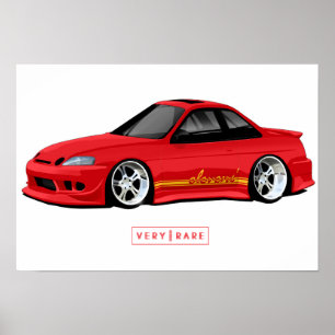 Elevensのペンキ及び繊維のLexus SC300ポスター ポスター