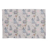 "Eleze Elephant & Polka Hen" Boganhues Blanket 枕カバー (正面)