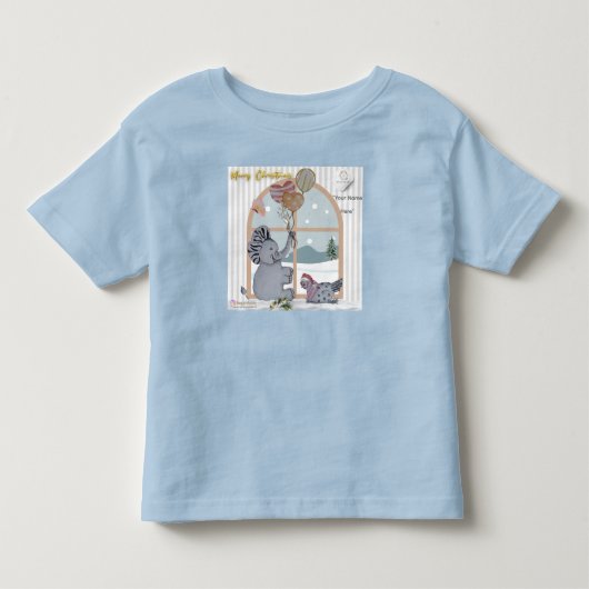 Eleze & Friends ボガフィューズ 印刷 トドラーTシャツ (正面)