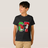 Elf 6 7 Christmas Santa Trendy Meme Six Seven Twee Tシャツ (正面フル)
