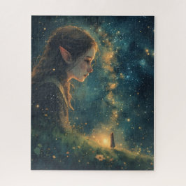Elf Ancient Ireland Under the Night Sky Puzzle ジグソーパズル